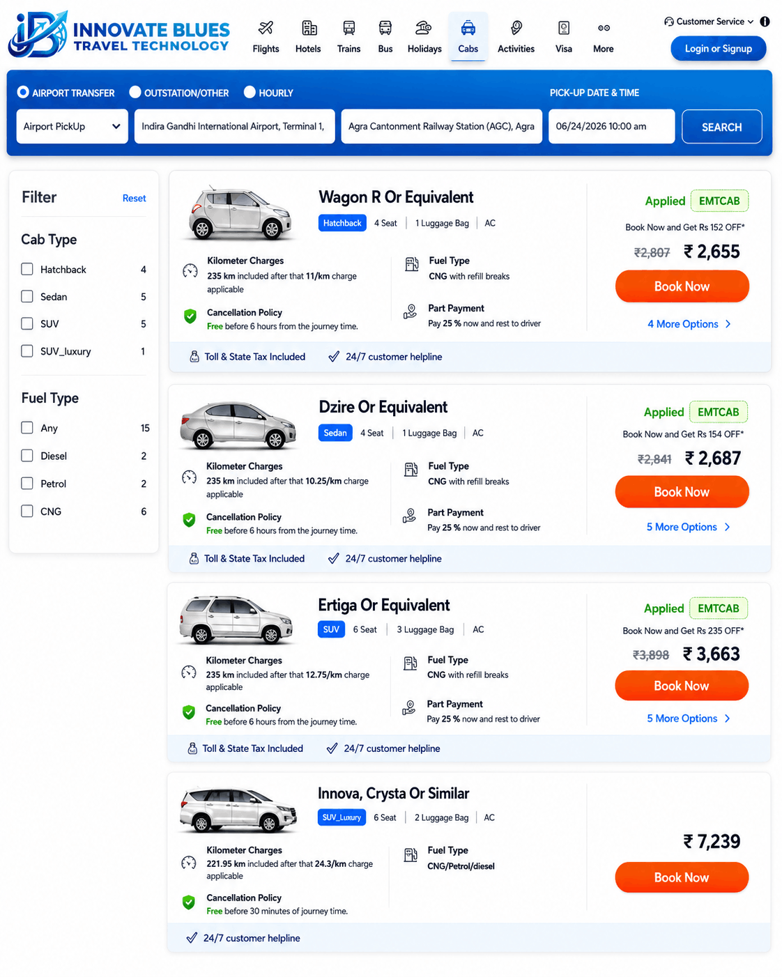Best Car Rental Booking Engine Development in Delhi NCR