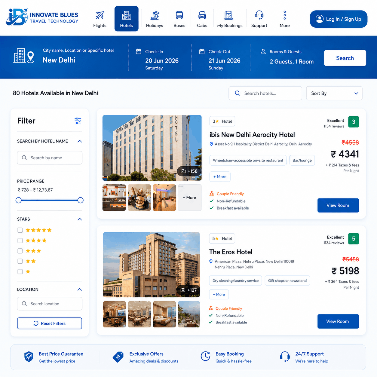 Best Hotel Booking Engine Development in Delhi NCR