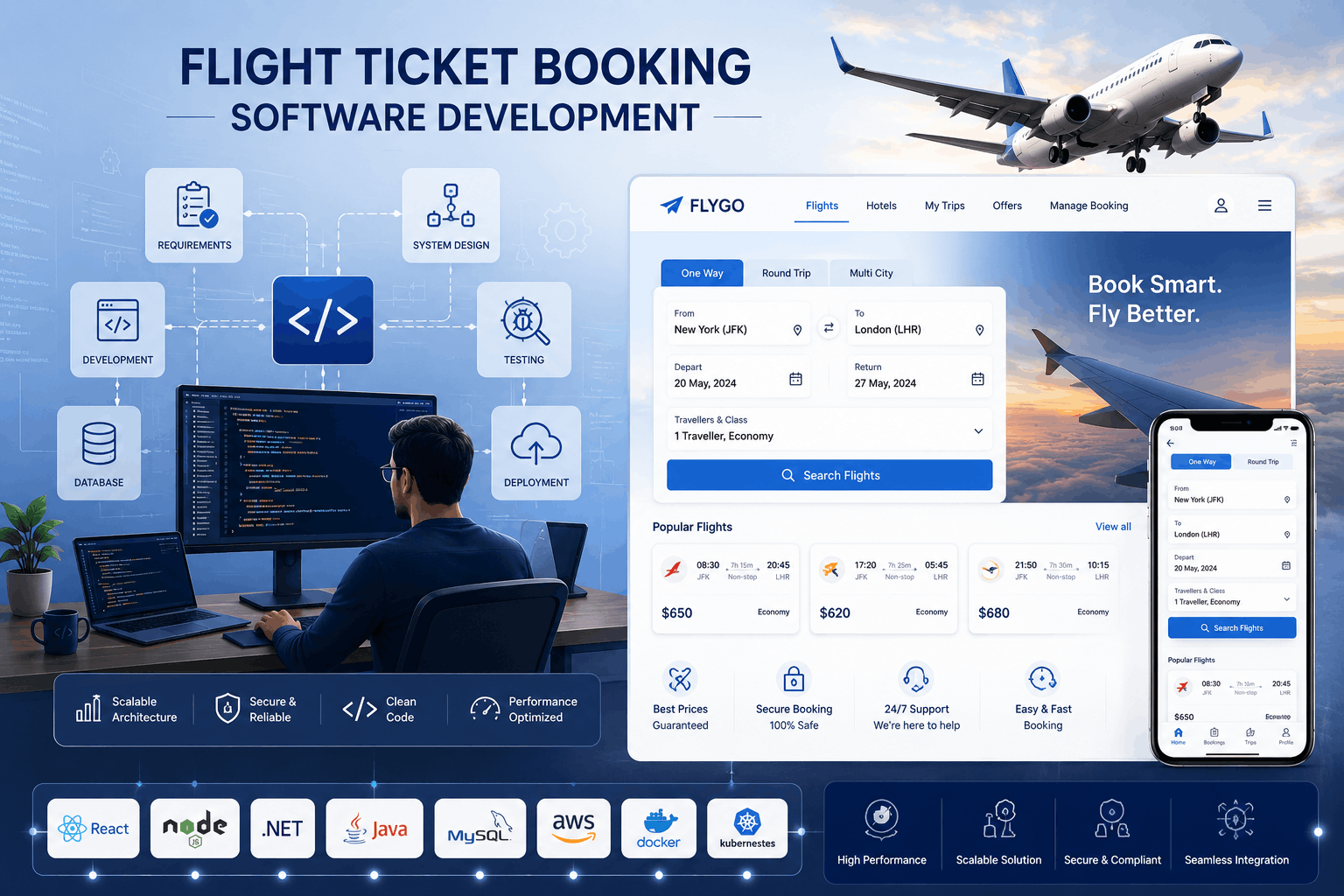 Flight Ticket Booking Software Development Company Bangalore