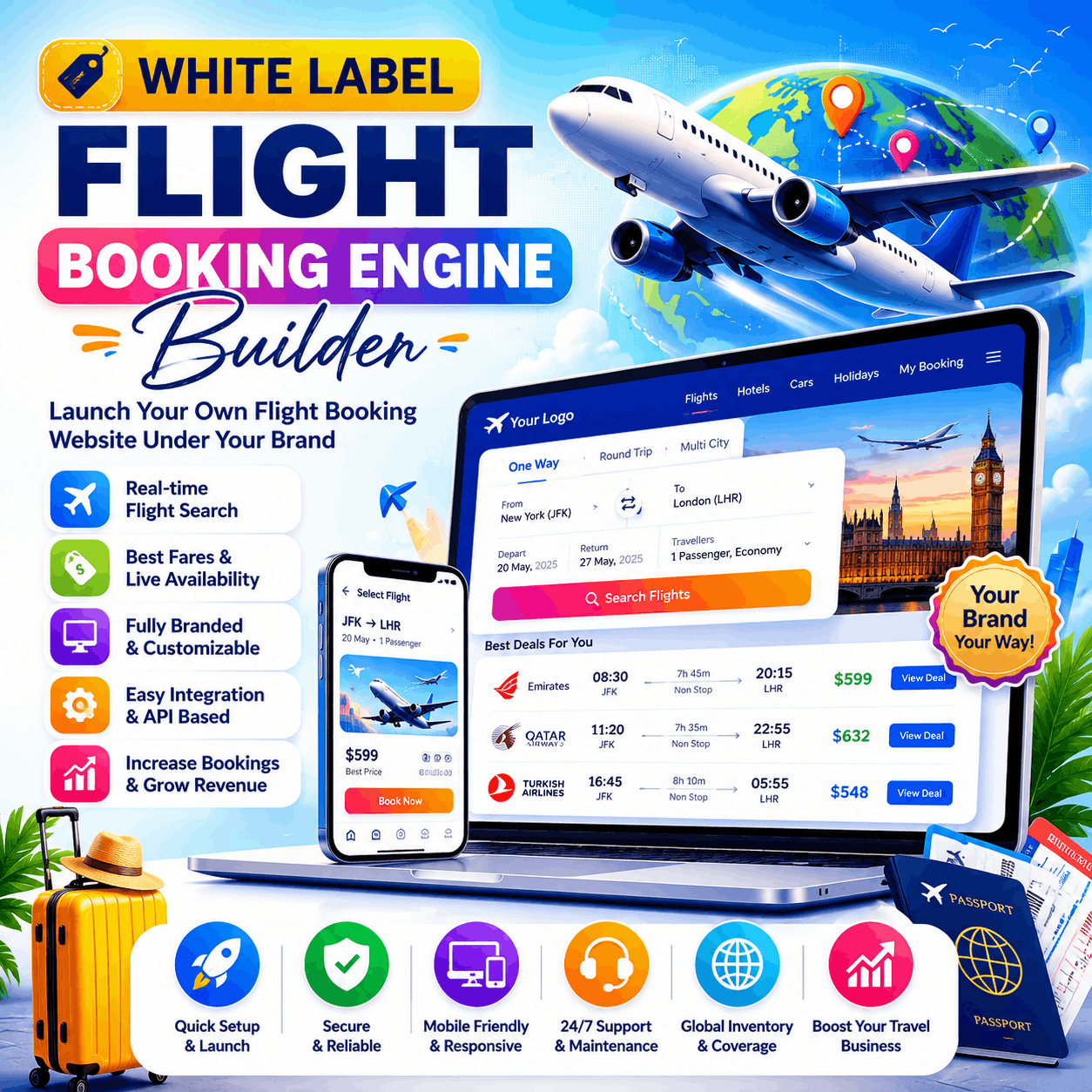 White Label Flight Booking Engine Builder in Bangalore