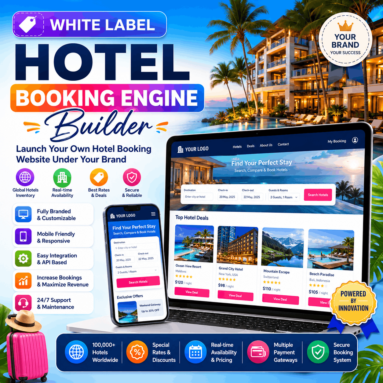 White Label Hotel Booking Engine Builder in India